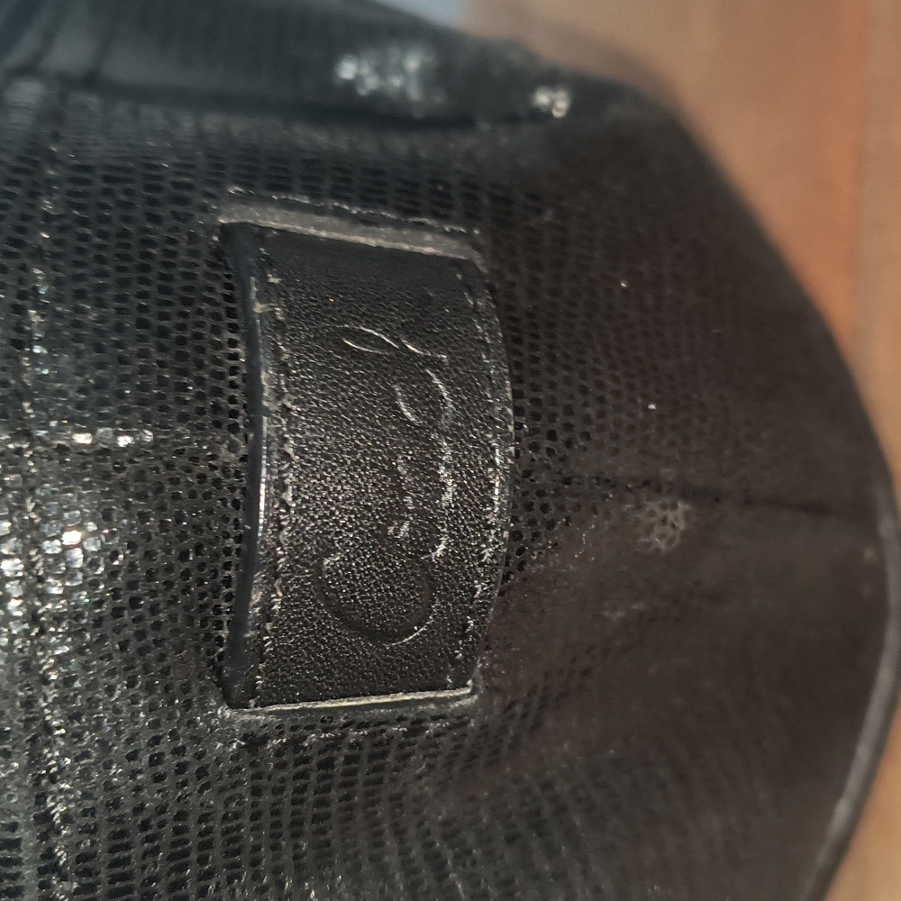 Coach F20812 Alexandra Black Leather Hobo Tote Bag Python Embossed - Picture 6 of 15